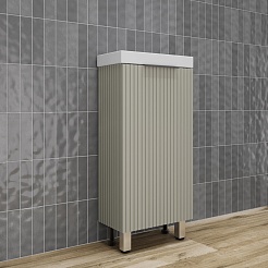 Style Line Тумба под раковину Соло 40 серая галька – фотография-3